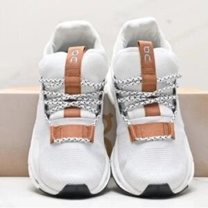 New On Cloudnova White Pearl Cloudtec Running Shoes Women's Size